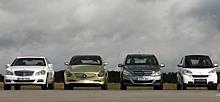 Mercedes-Benz S 400 HYBRID, Concept BlueZERO E-CELL, Mercedes-Benz B-KLasse F-CELL, smart fortwo electric drive